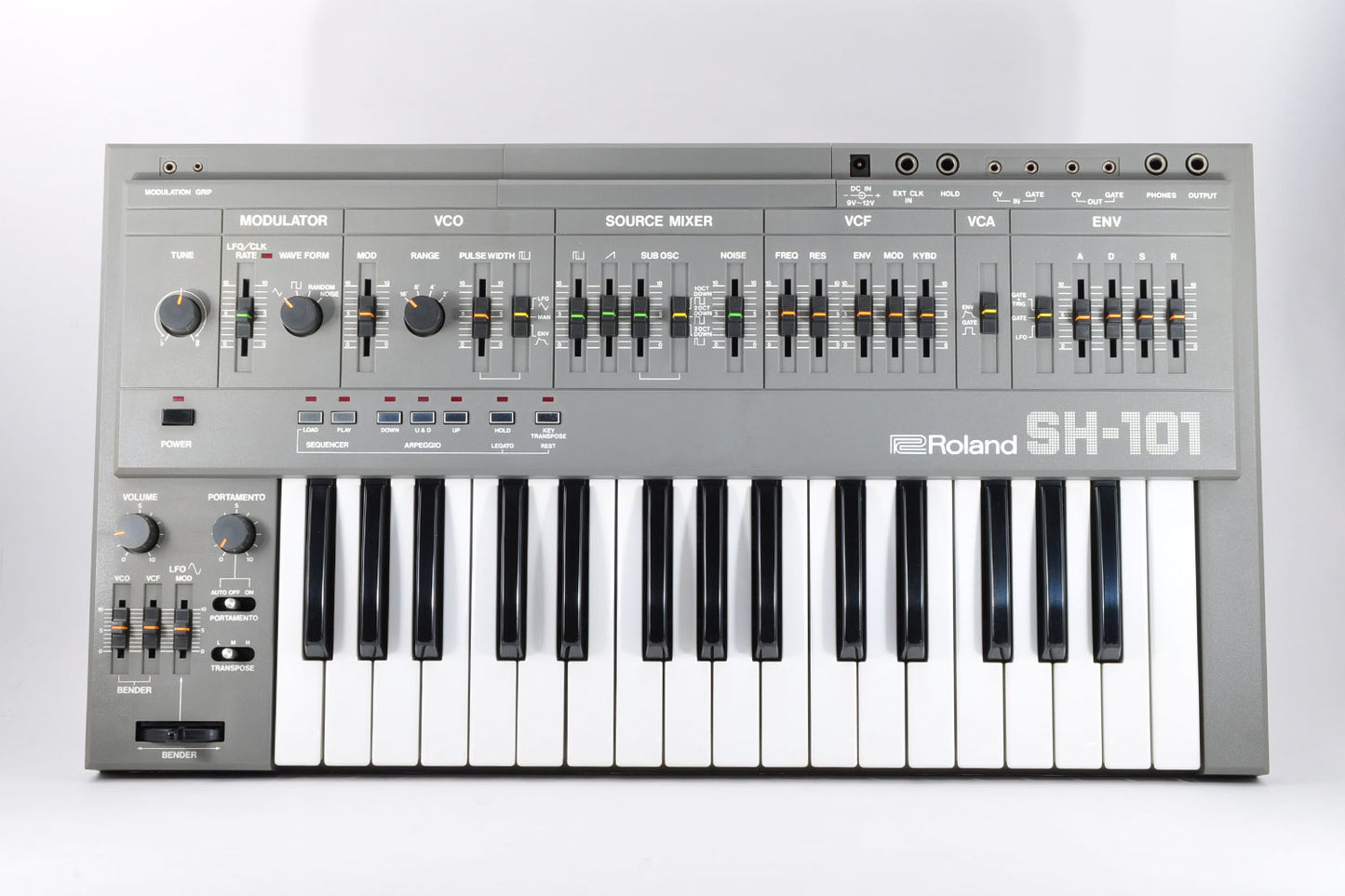 Roland SH-101 Monophonic Analog Synthesizer Keyboard Excellent Condition Used From Japan