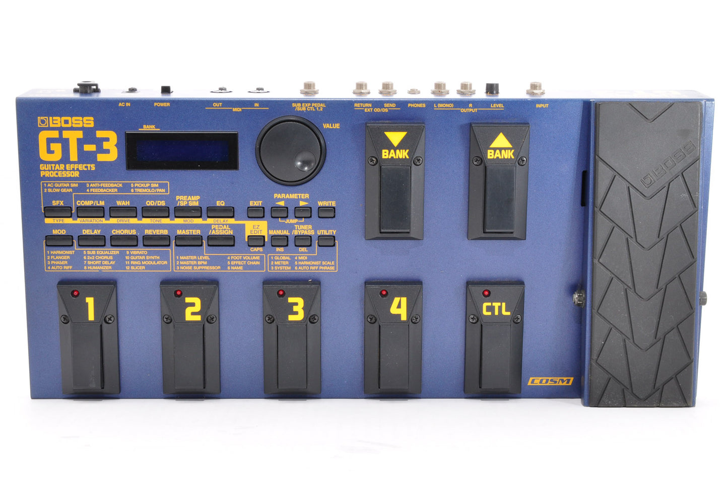 Boss GT-3 Guitar Multi Effects Pedal Processor w/ACadapter Made In Taiwan Used From Japan #626