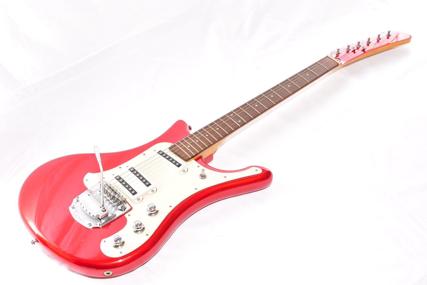 Yamaha SGV300 Electric Guitar Red Color w/Tremolo Arm & Soft Case Used From Japan