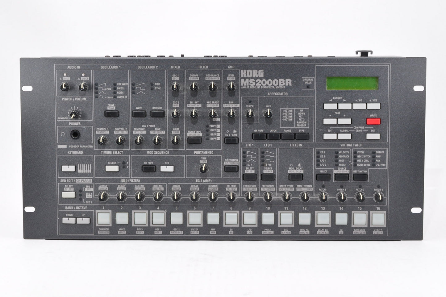 Korg MS2000BR Analog Modeling Synthesizer Vocoder Made In Japan Rack Mount Used From Japan #336