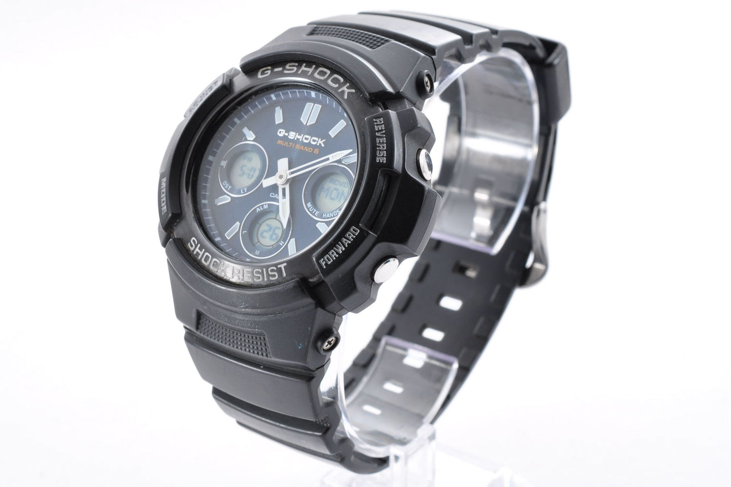 Casio G-Shock AWG-M100SB-2A Men's Watch 5230 Multiband6 Tough Solar Used From Japan