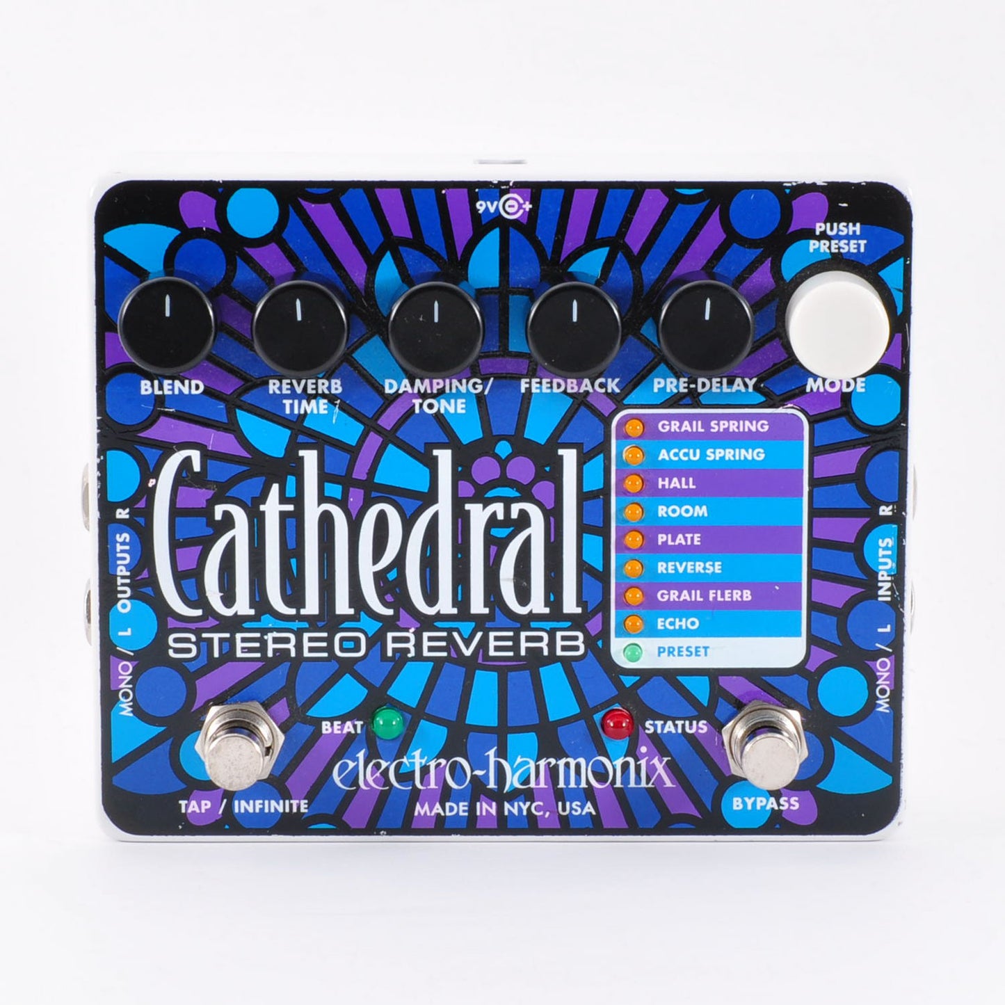 Electro Harmonix Cathedral Stereo Reverb Guitar Effect Pedal Shoegazer Echo Used From Japan