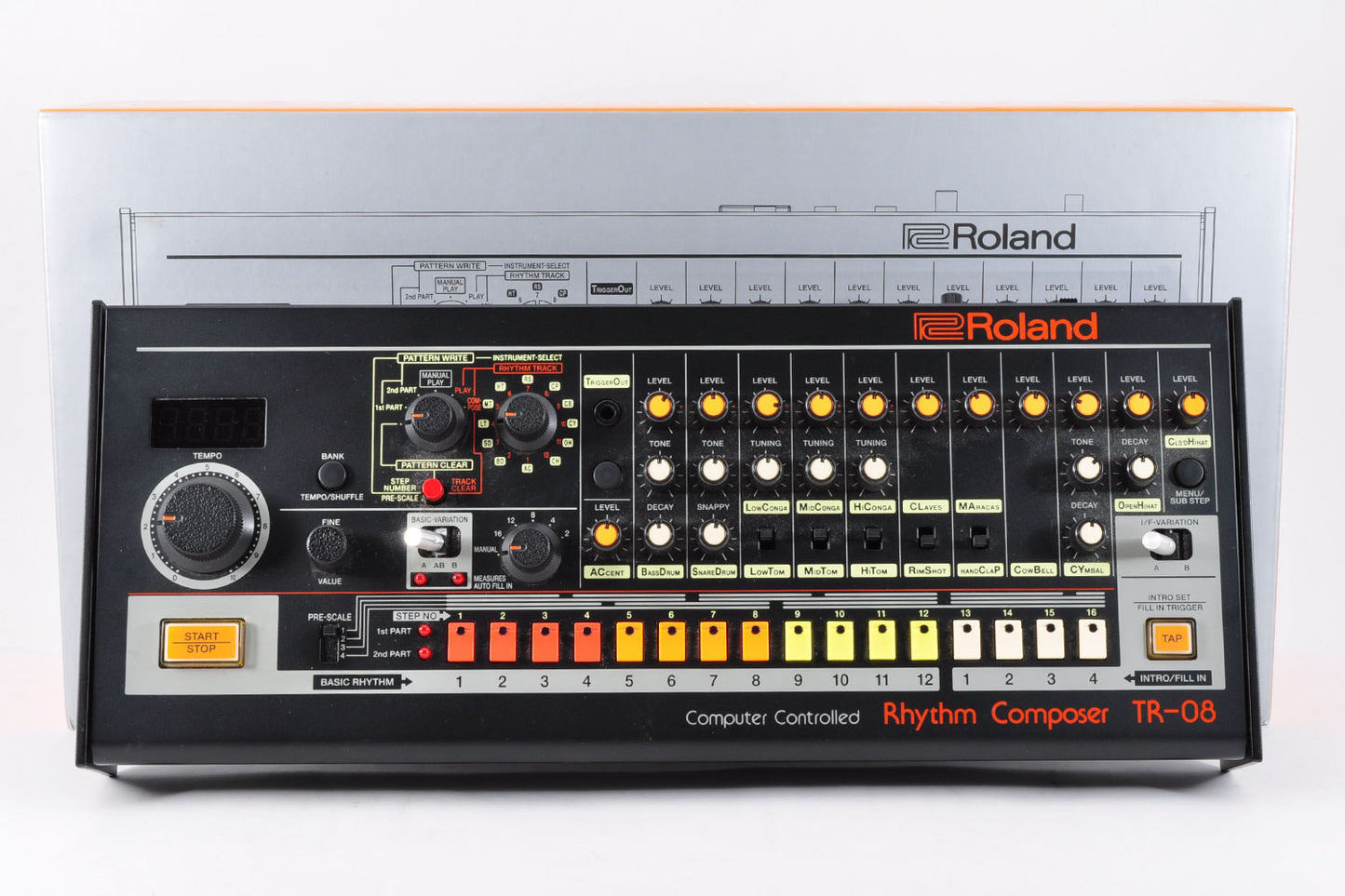 Roland TR-08 Rhythm Composer Computer Controlled w/Original Box Used From Japan #Z2I836