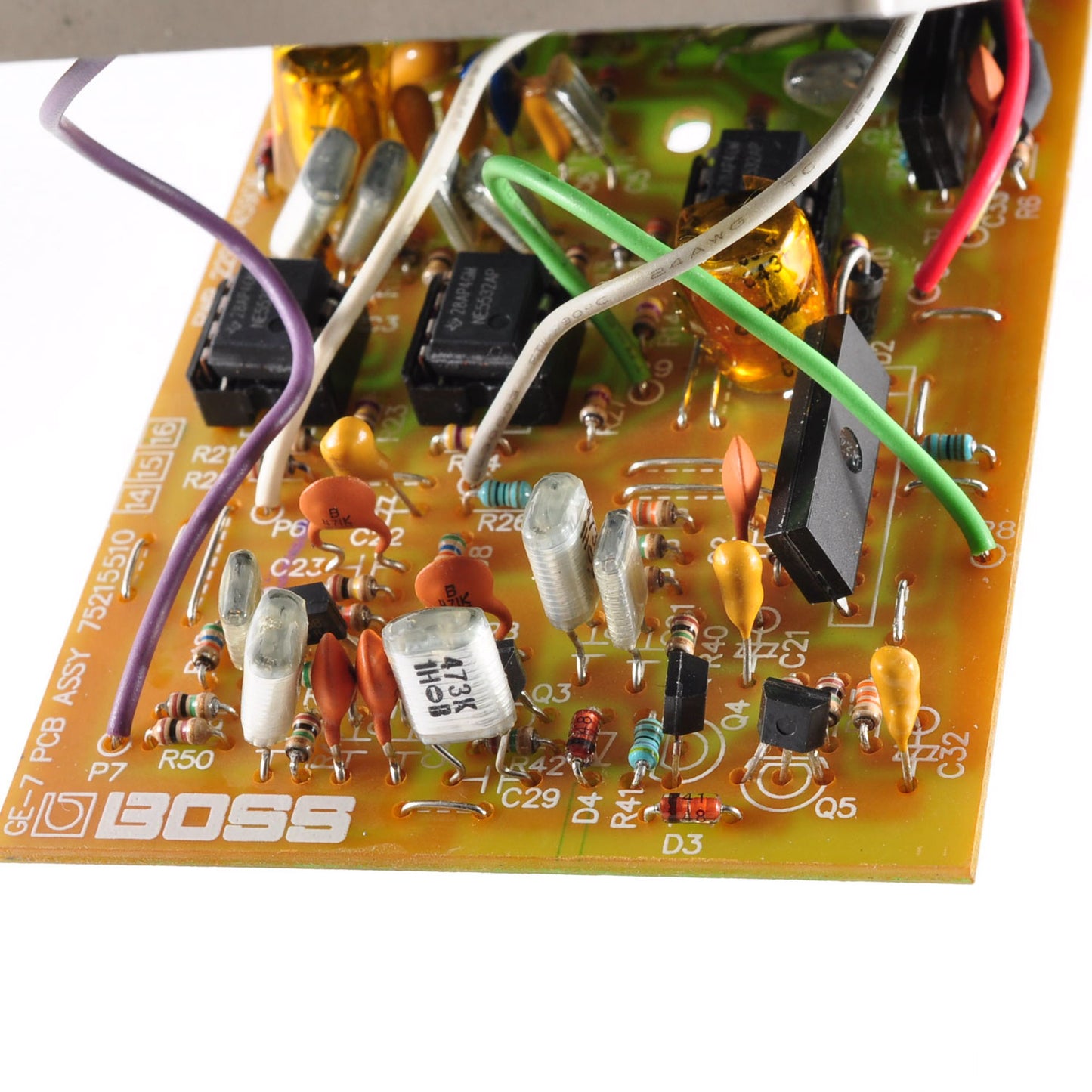 BOSS GE-7 Modified Noiseless Equalizer w/Box Made In Taiwan 2006 Effect Pedal Used From Japan #SU29811