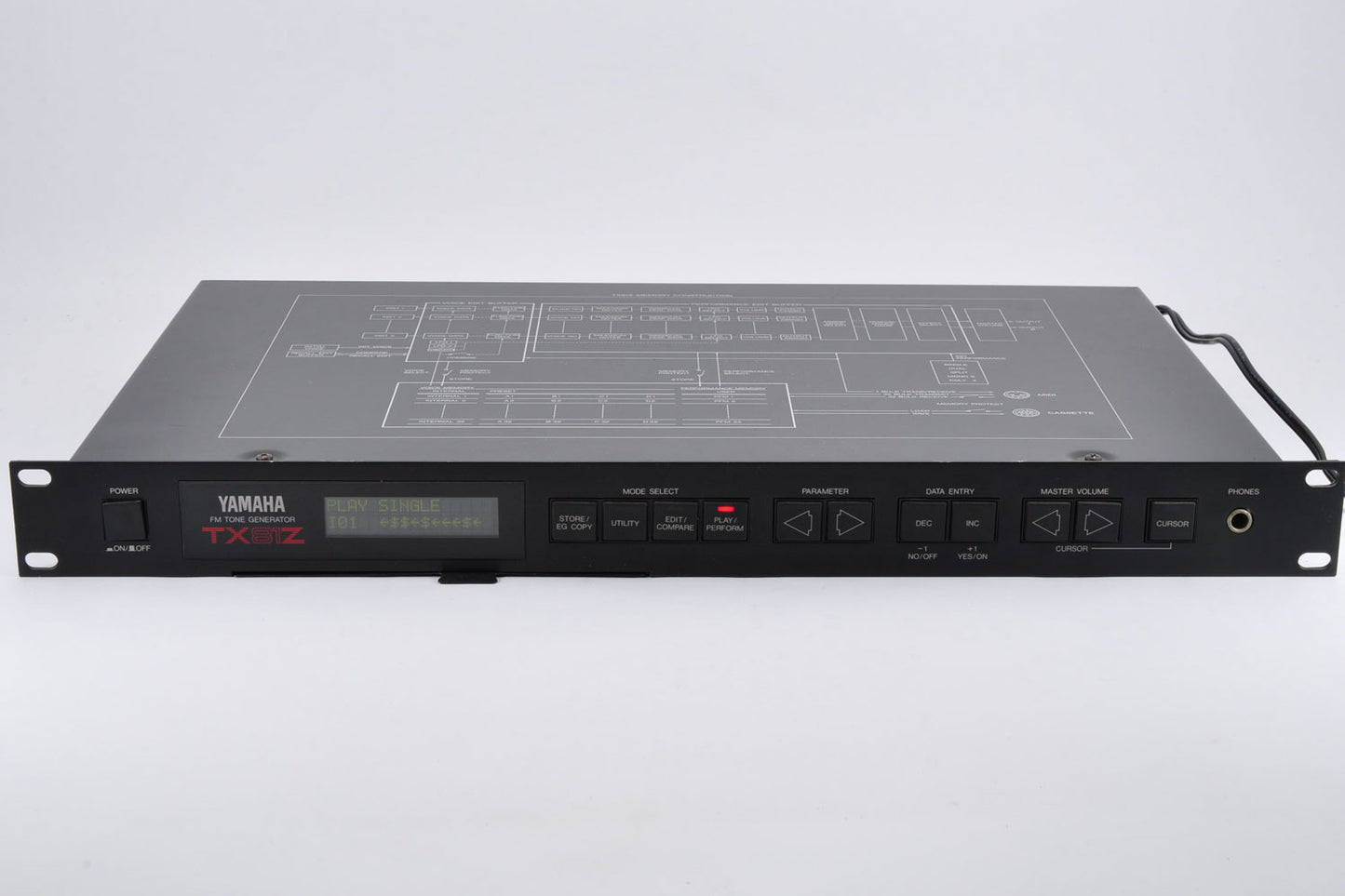 Yamaha TX81Z FM Tone Generator MIDI Synthesizer Made In Japan 1U Rack Mount Used From Japan #26991