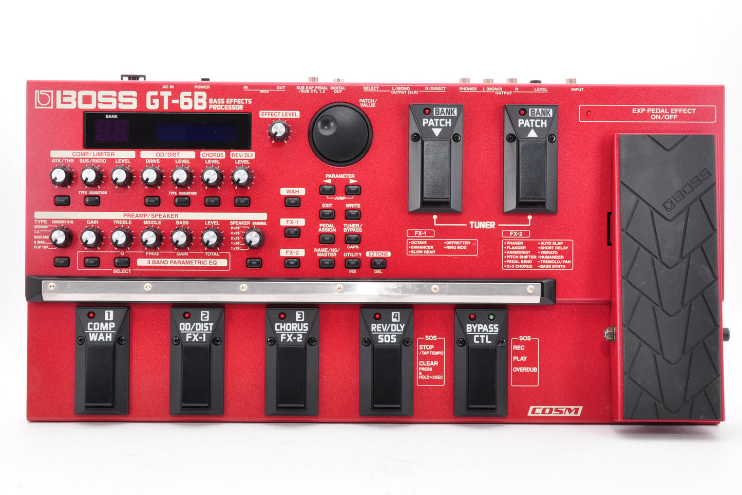 Boss GT-6B Multi Bass Guitar Effects Processor Pedal w/Adapter Used From Japan #AU49999