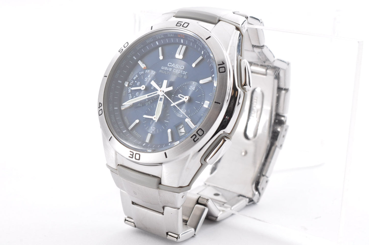 Casio Wave Ceptor WVQ-M410 Men's Tough Solar Radio-Controlled Watch 5174 Used From Japan