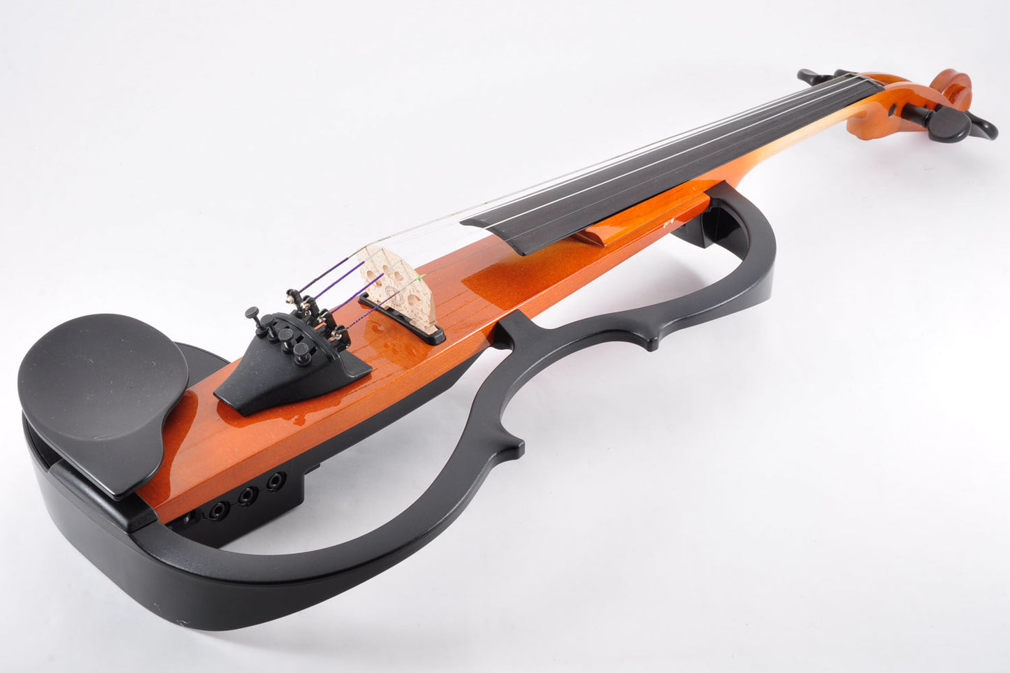 Yamaha SV-100 Electric Silent Violin Brown w/Bow&Case,Adapter Used From Japan #2301