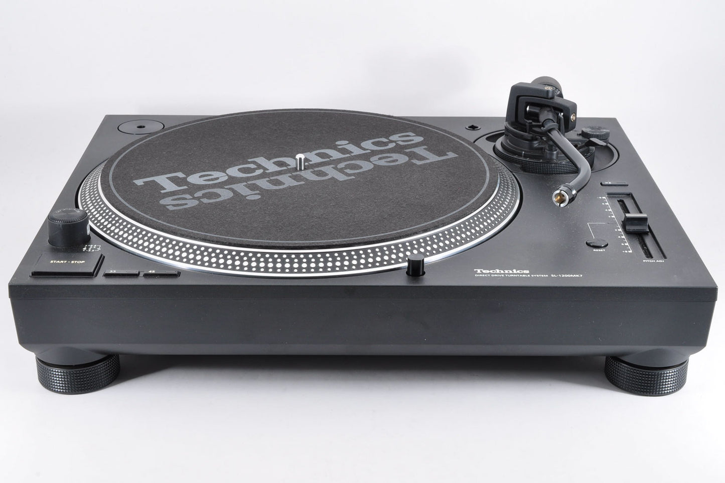 Technics SL-1200MK7 Direct Drive DJ Turntable Record Player w/Dust Cover Used From Japan #GM9GA001316