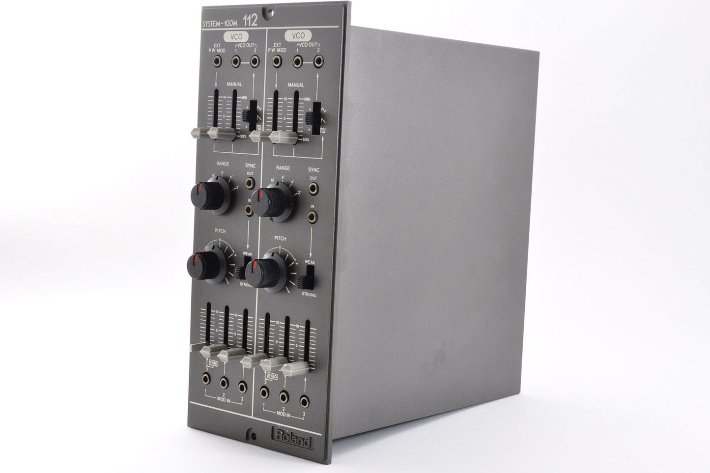 Roland SYSTEM-100M Model 112 Dual VCO Modular Analog Synthesizer w/8pin Cable Used From Japan