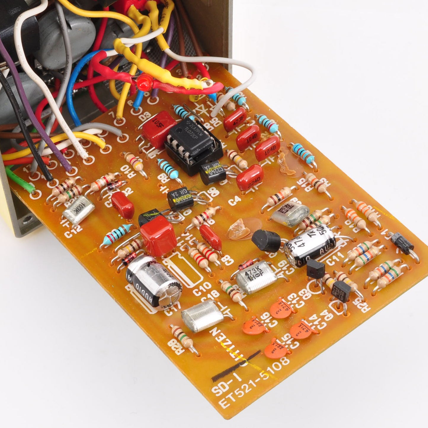 Boss SD-1 Modified FuzzFusion SuperOverdrive Clipping 1N34A&LED3mm Used From Japan #OP64373