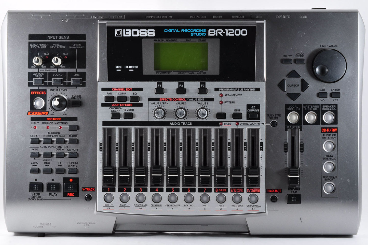 Boss BR-1200CD Digital Recording Studio Workstation w/Adapter Used From Japan #AU32154