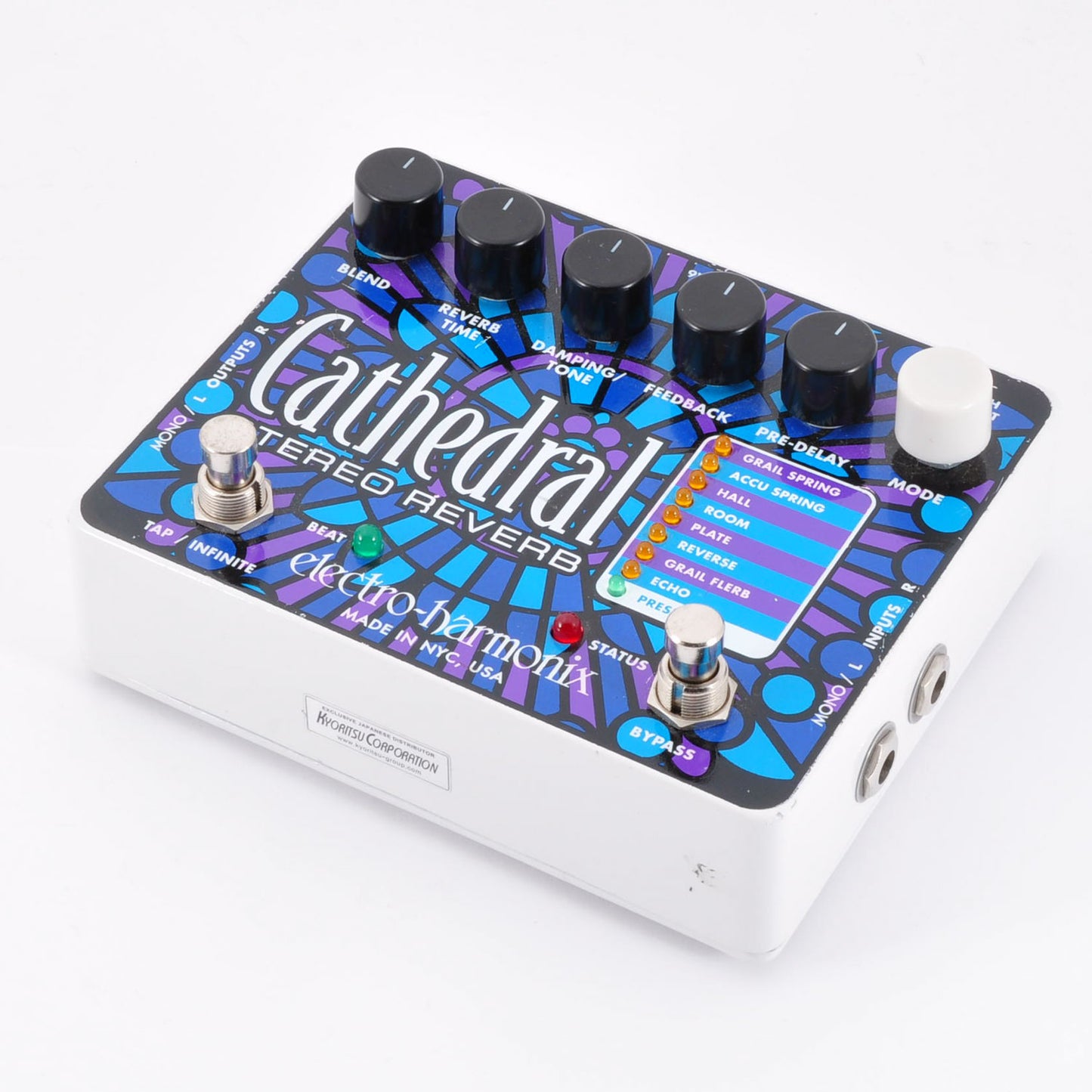 Electro Harmonix Cathedral Stereo Reverb Guitar Effect Pedal Shoegazer Echo Used From Japan