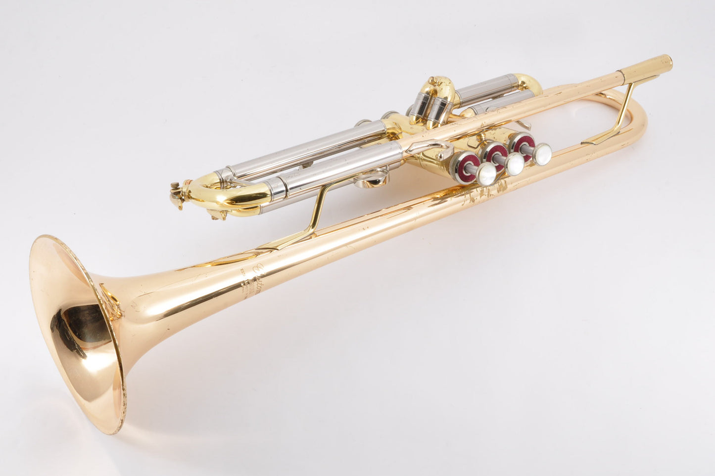 Yamaha YTR-800G Trumpet Bb Musical instrument w/Hardcase Gold Brass Used From Japan #202333