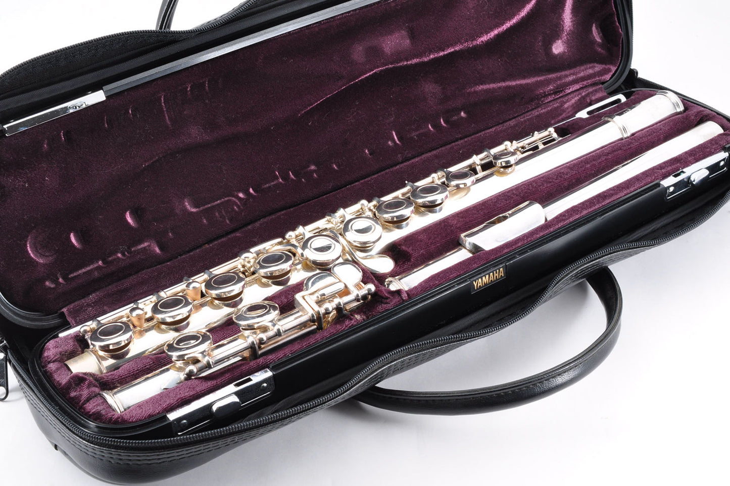 Yamaha YFL-411Ⅱ Flute Silver Made In Japan w/Hardcase&Carrybag Used From Japan #306141