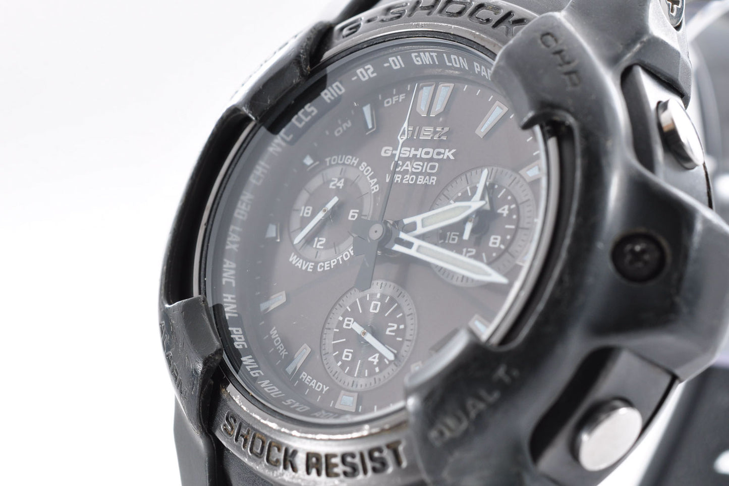 Casio G-Shock GS-1000BJ Giez Black Tough Solar Mens Watch 4343 Used From Japan