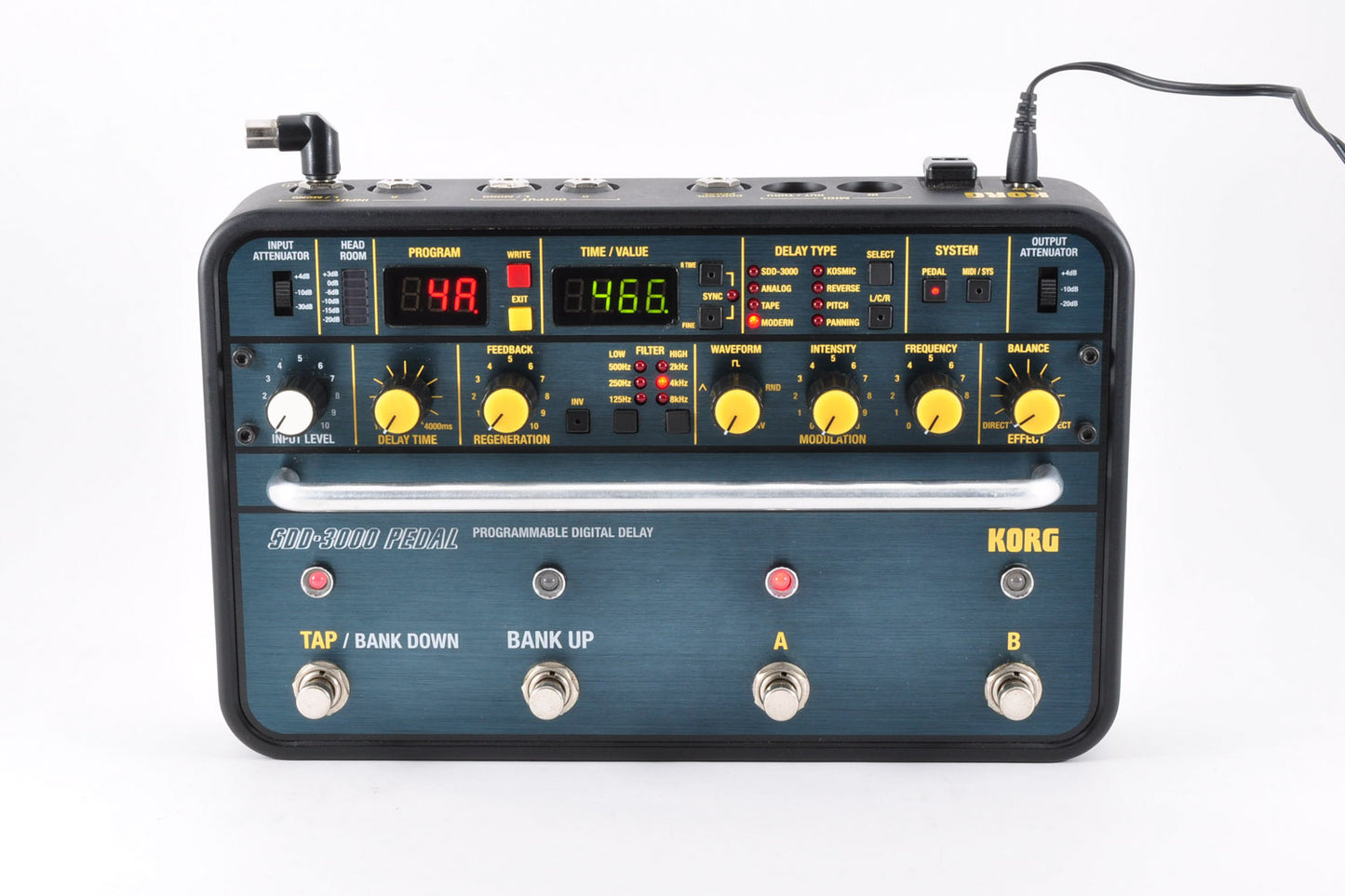 Korg SDD-3000-PDL Pedal Programmable Digital Delay w/Box Adapter Used From Japan #004433
