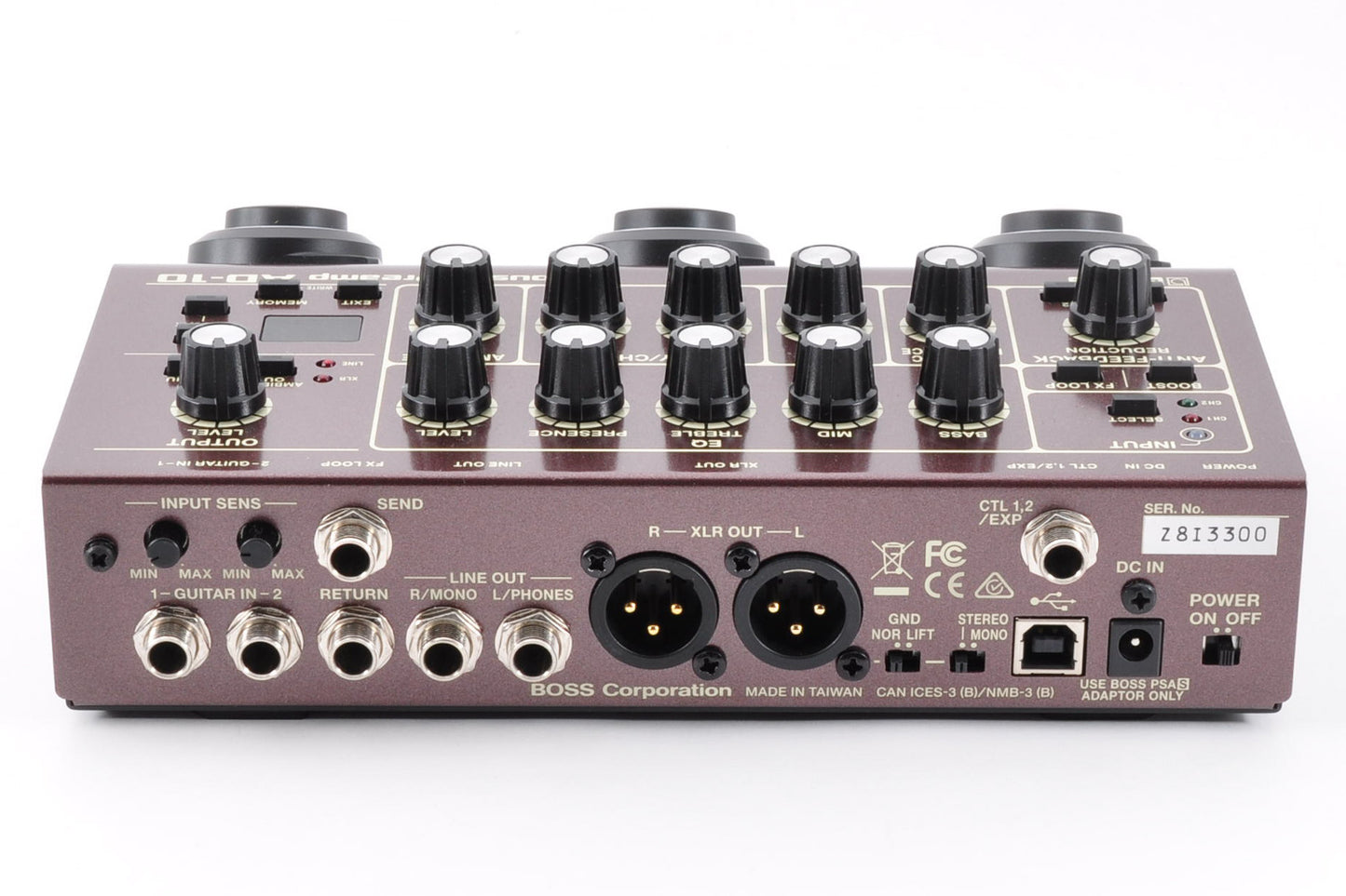 Boss AD-10 Acoustic Guitar Preamp & Processor Pre Amplifier w/Adapter Used From Japan #Z8I3300