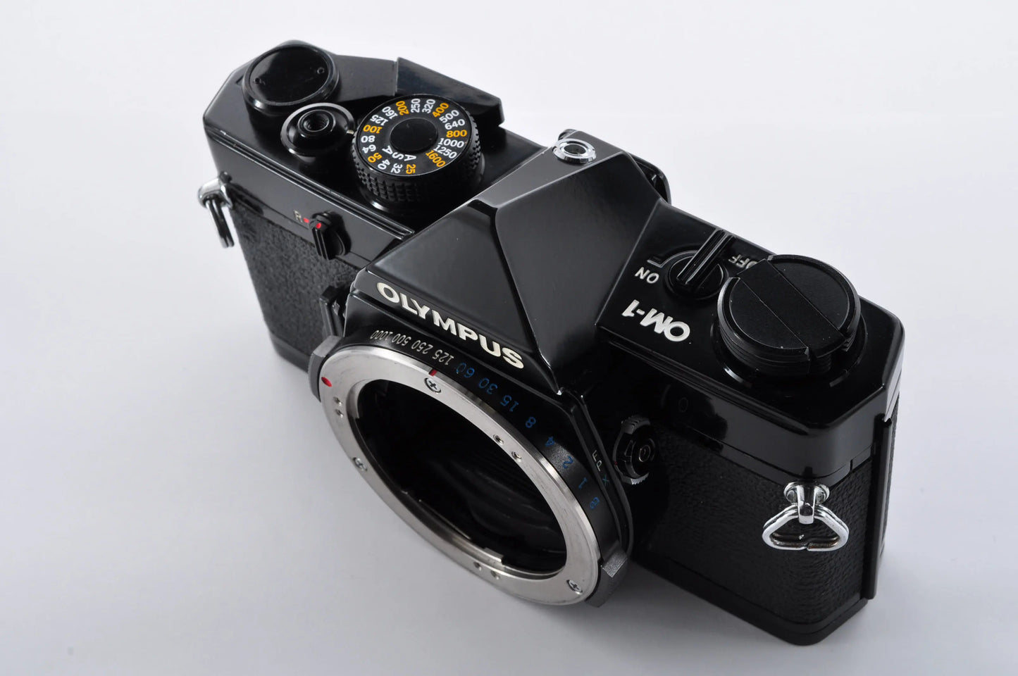 Olympus OM-1 Black 35mm SLR Film Camera F.ZUIKO AUTO-S 50mm F1.8 Near mint From Japan #804370