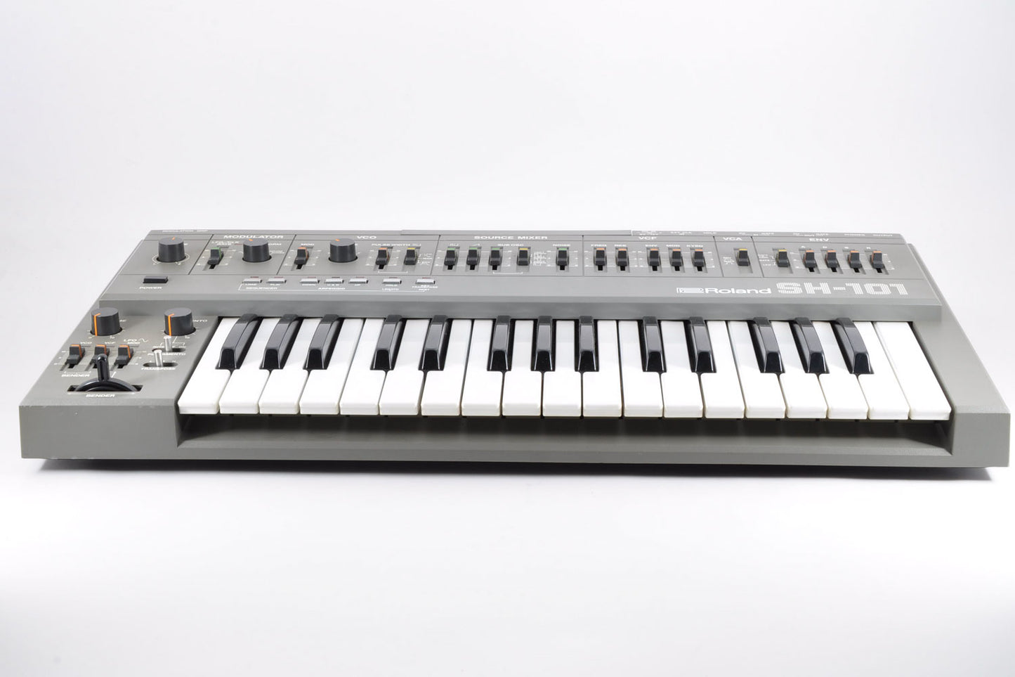 Roland SH-101 Monophonic Analog Synthesizer Keyboard Excellent Condition Used From Japan