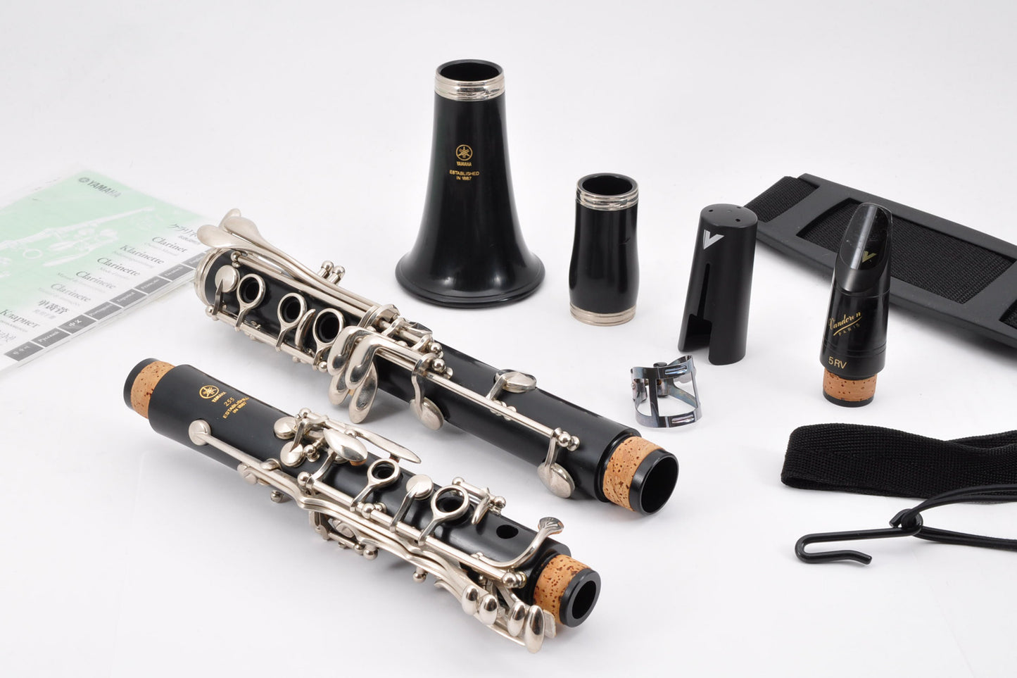 Yamaha YCL-255 Clarinet w/Casebag Mouthpiece Ligature Made In Indonesia Used From Japan #M67312