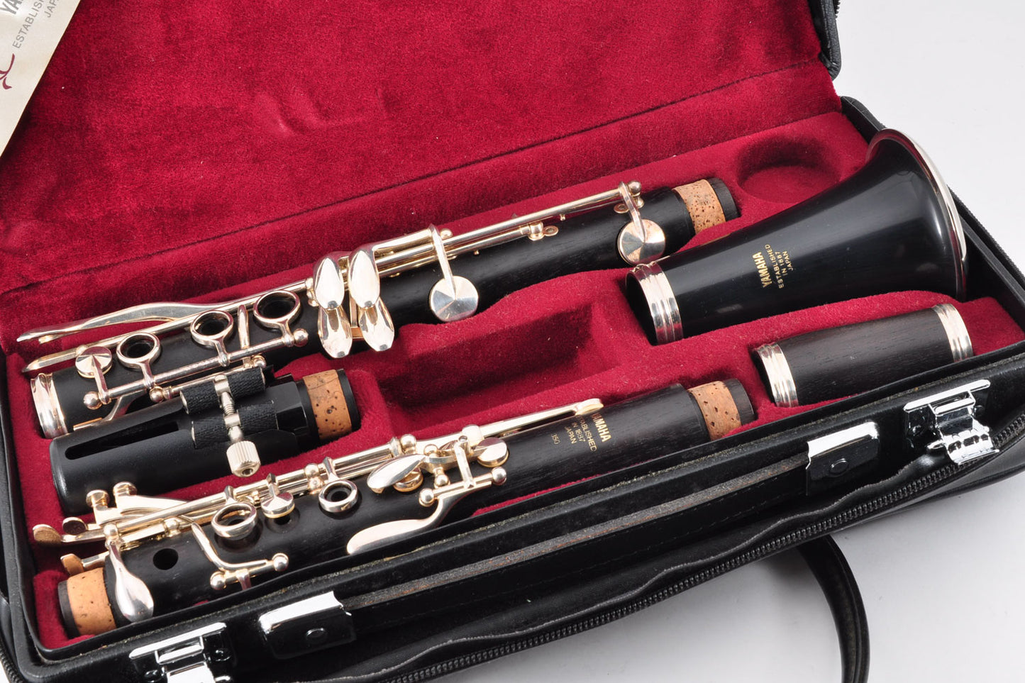 Yamaha YCL-350 Clarinet Bb Made In Japan w/Case Carry Bag Used From Japan #025110