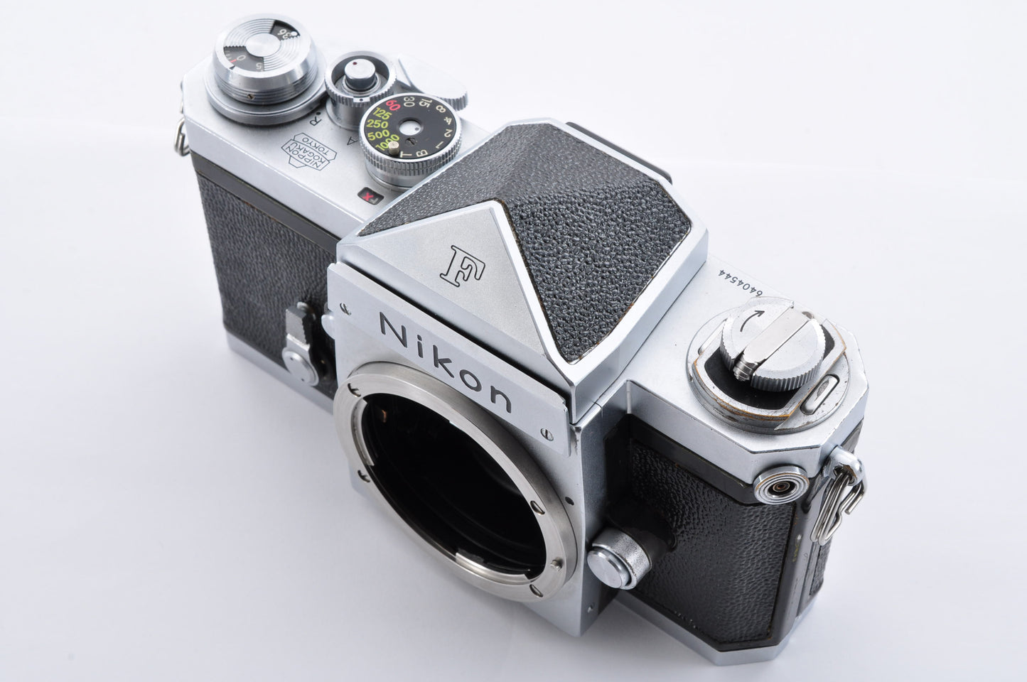 Nikon F Eye Level Silver S/N6404544 Early model Mt Fuji Mark 35mm SLR Film Camera From Japan