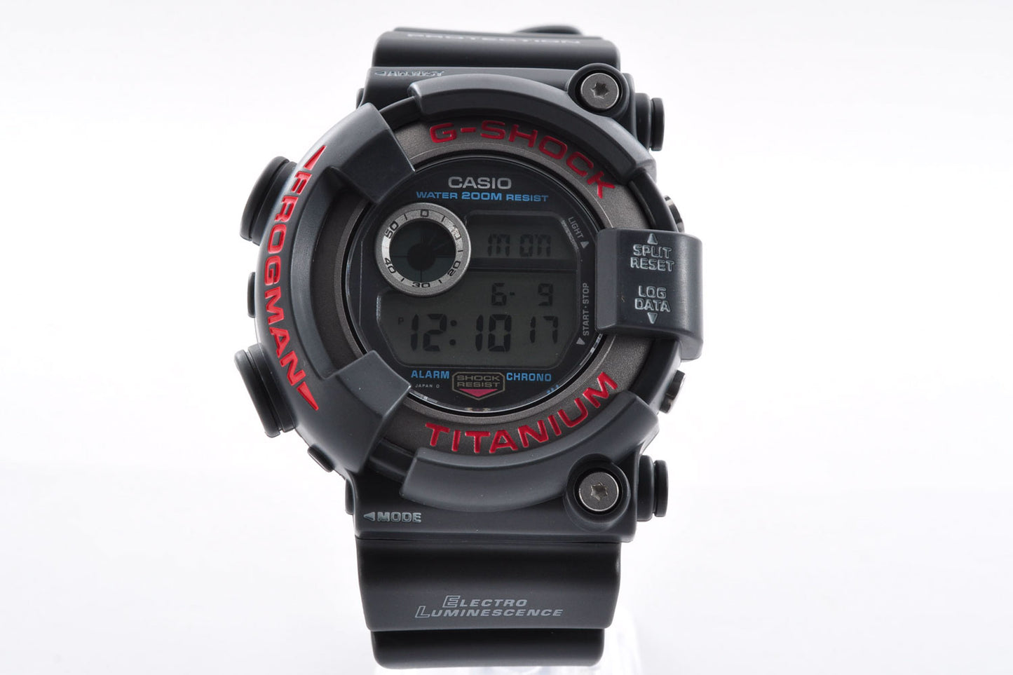 Casio G-Shock DW-8200-1A FROGMAN Black Quartz Men's Watch 1294 Used From Japan