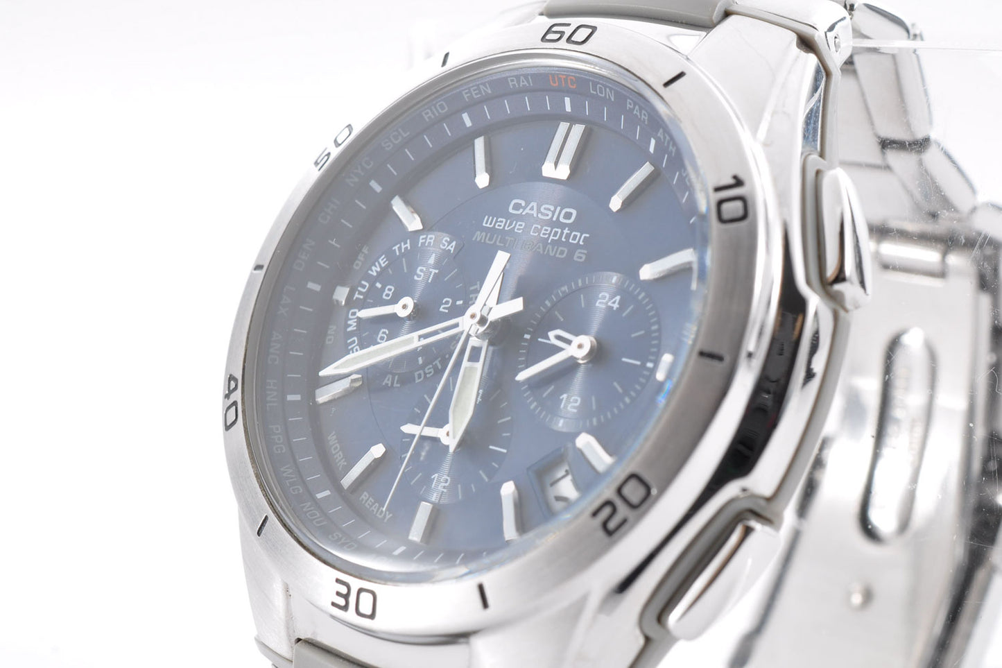 Casio Wave Ceptor WVQ-M410 Men's Tough Solar Radio-Controlled Watch 5174 Used From Japan
