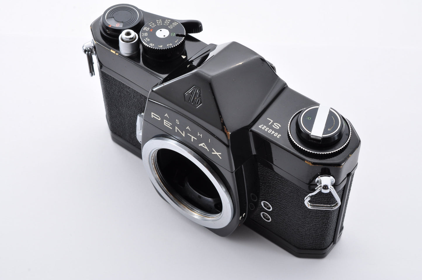 Pentax SL Black 35mm SLR Film Camera Super Takumar 55mm f1.8 From Japan #3040327