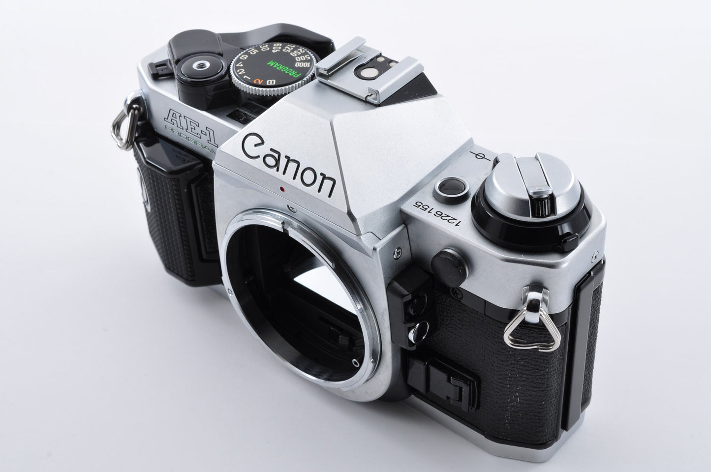 Canon AE-1 Program Silver Maintained SLR 35mm Film Camera NFD 50mm f1.4 From Japan #1226155