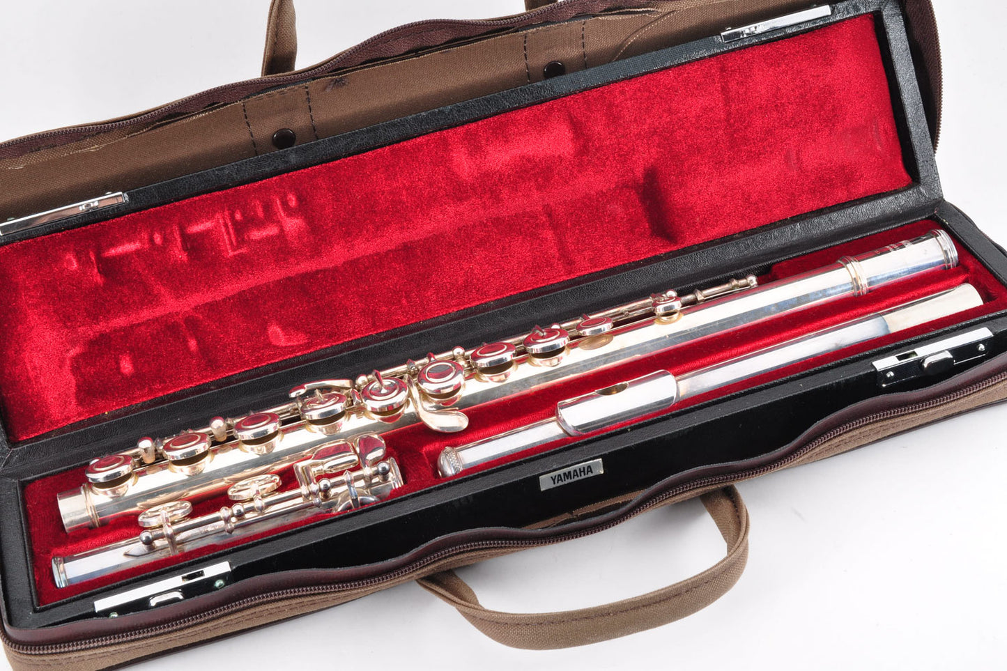 Yamaha YFL-351 Flute Silver Made in Japan w/Case Used From Japan #002196