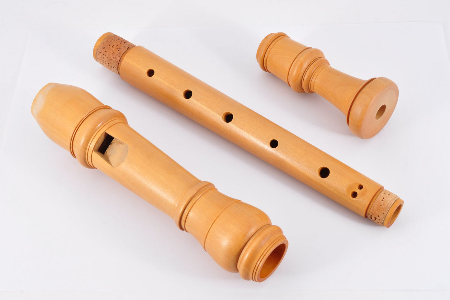 Yamaha YRA-61 Alto Recorder Wood Fine Castellawood Baroque Style w/Original Box Cleaning Rod Used From Japan #1534
