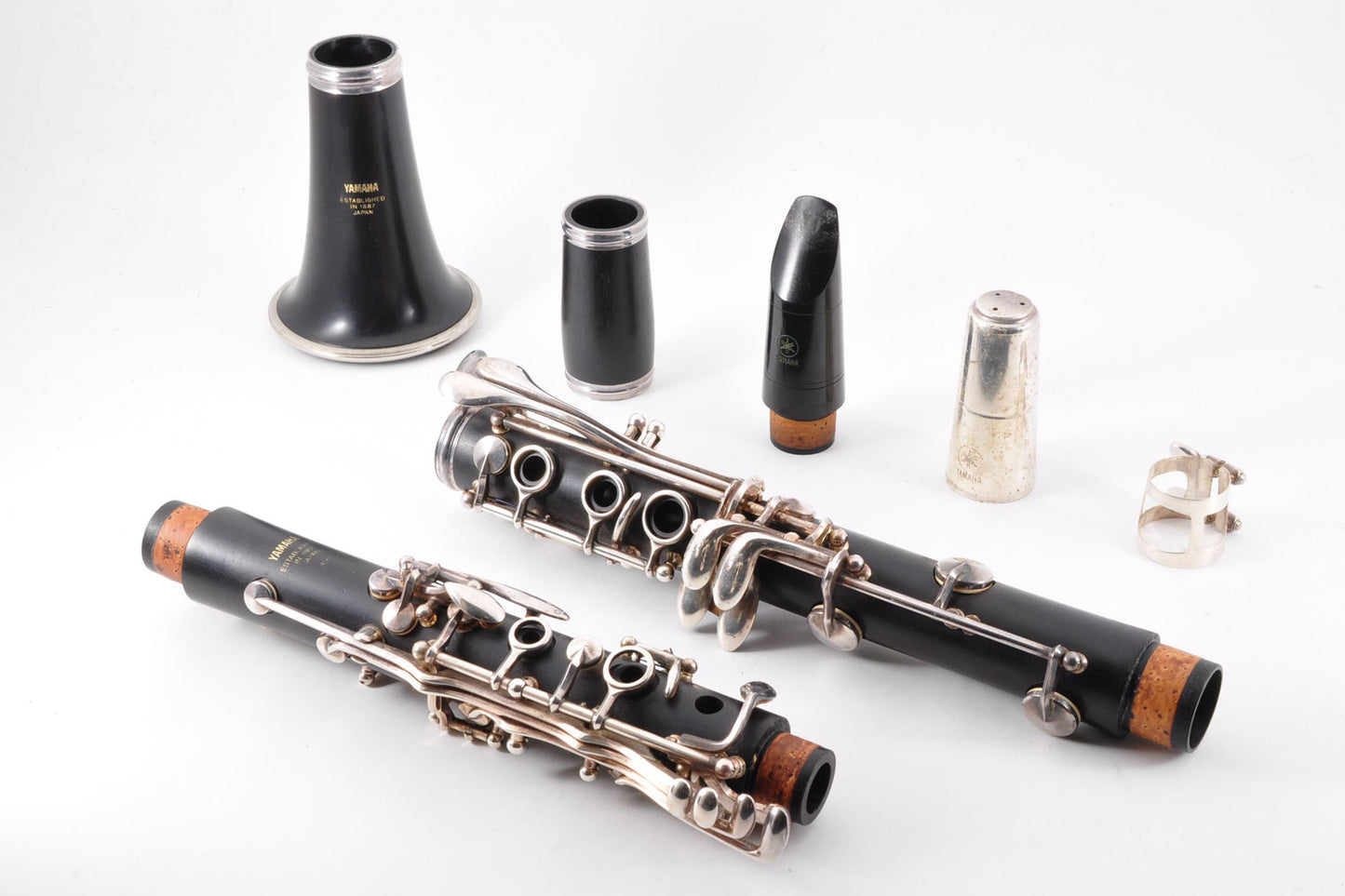 Yamaha YCL-450 Clarinet Bb w/Case Mouthpiece Ligature Made In Japan Used From Japan #019262