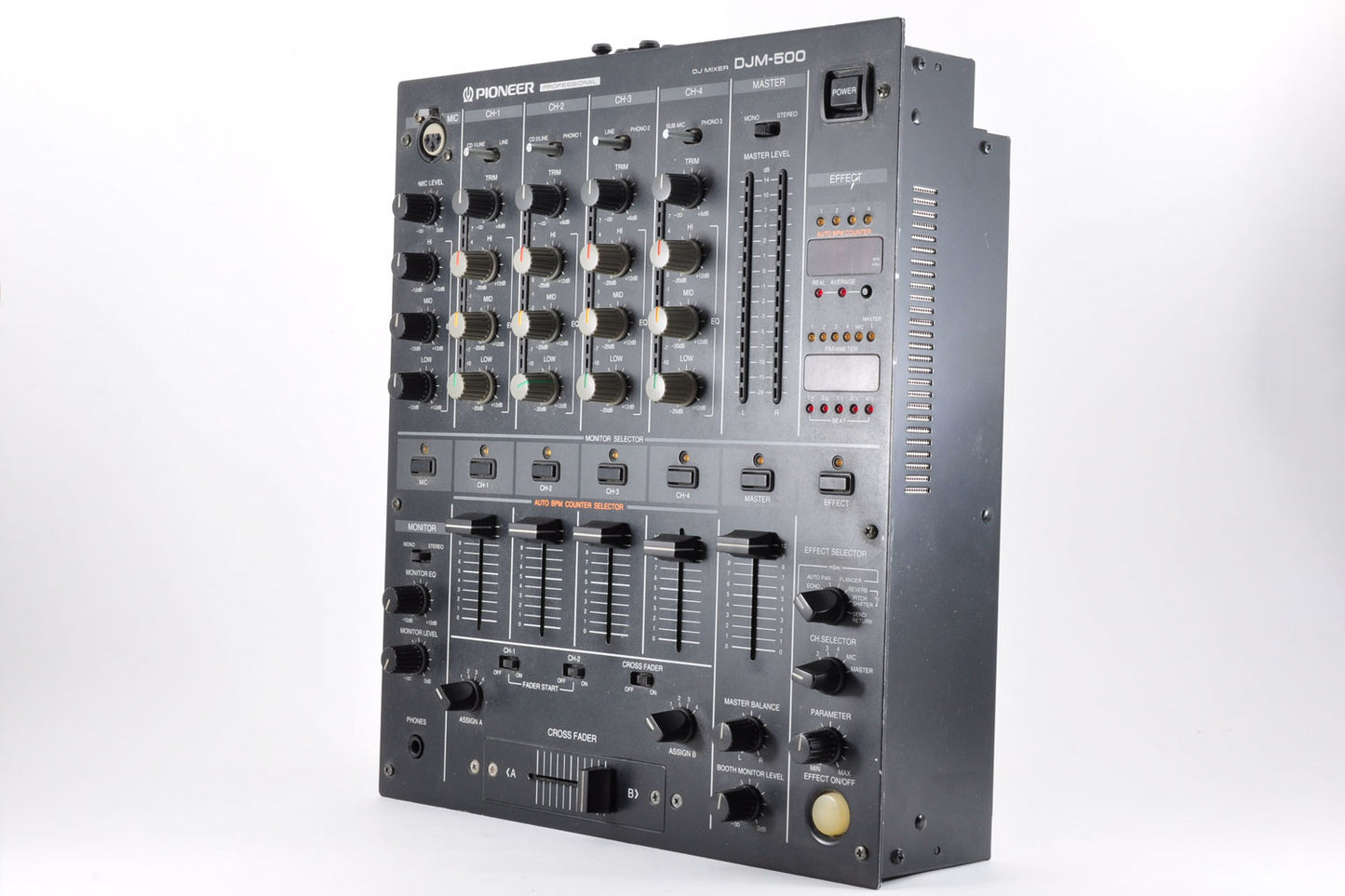 Pioneer DJM-500 Professional 4-Channel DJ Mixer Built-in Effects Working Used From Japan #RC1005893YE