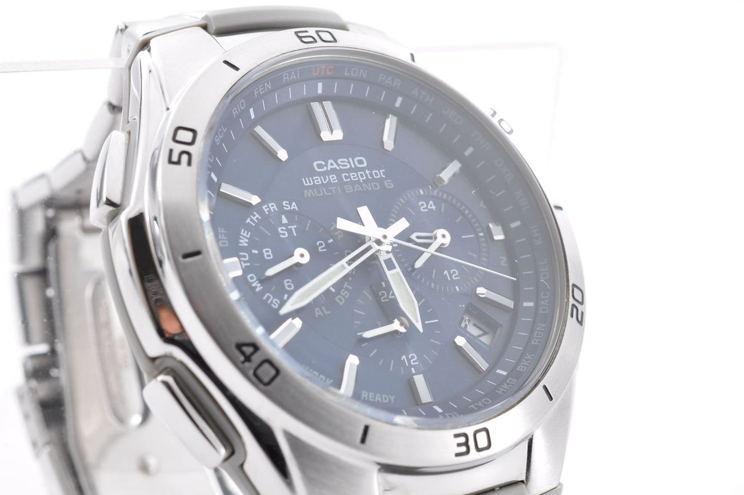 Casio Wave Ceptor WVQ-M410 Men's Tough Solar Radio-Controlled Watch 5174 Used From Japan