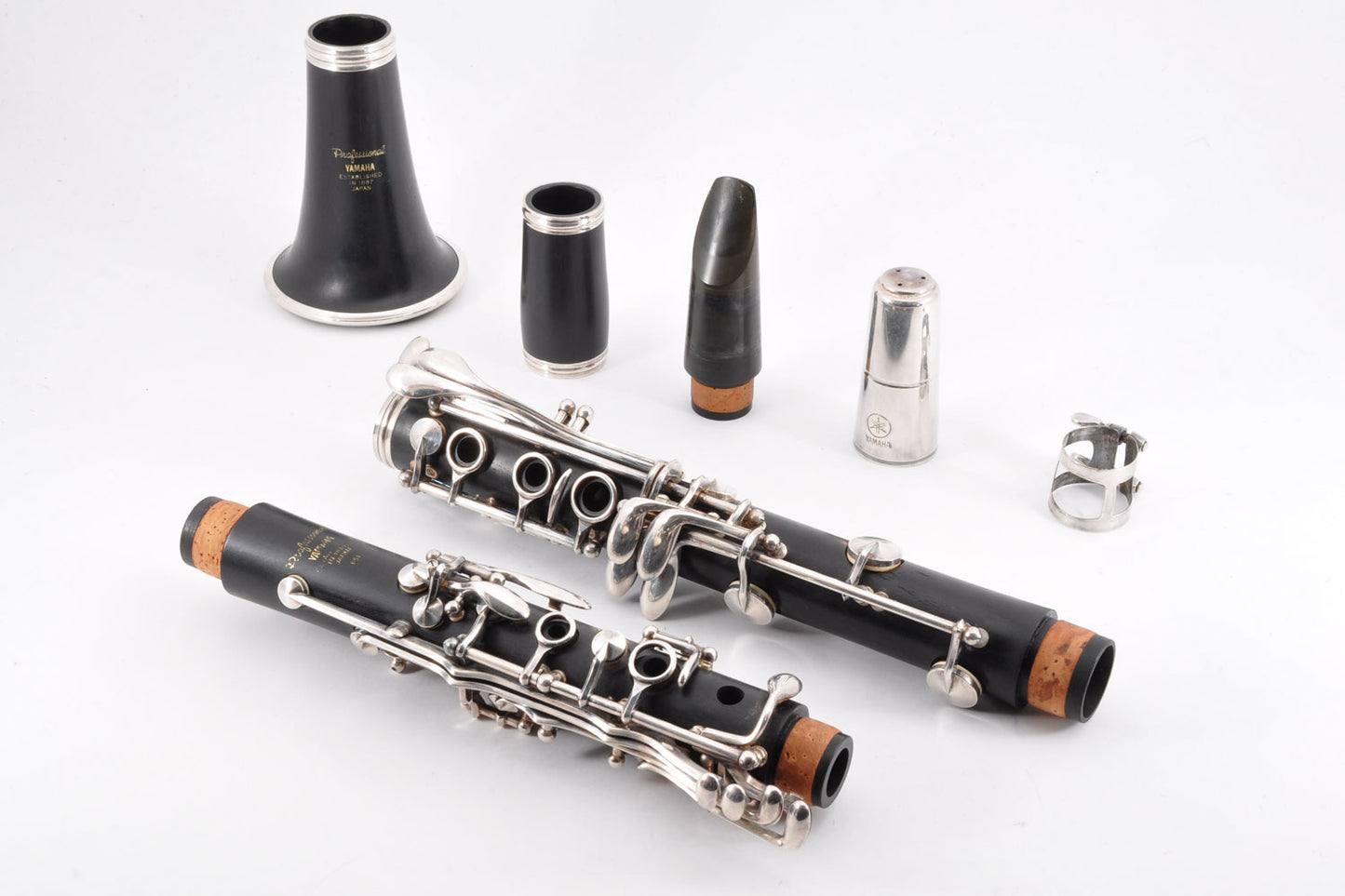Yamaha YCL-651 Clarinet Bb w/Case Mouthpiece Ligature Made In Japan Used From Japan #015947