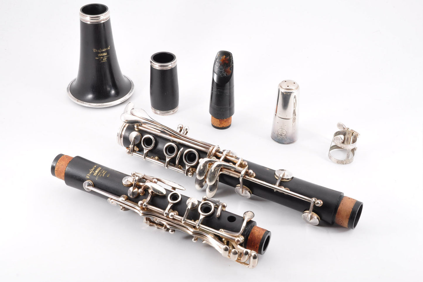 Yamaha YCL-651 Clarinet Bb w/Case Mouthpiece Ligature Made In Japan Used From Japan #014217