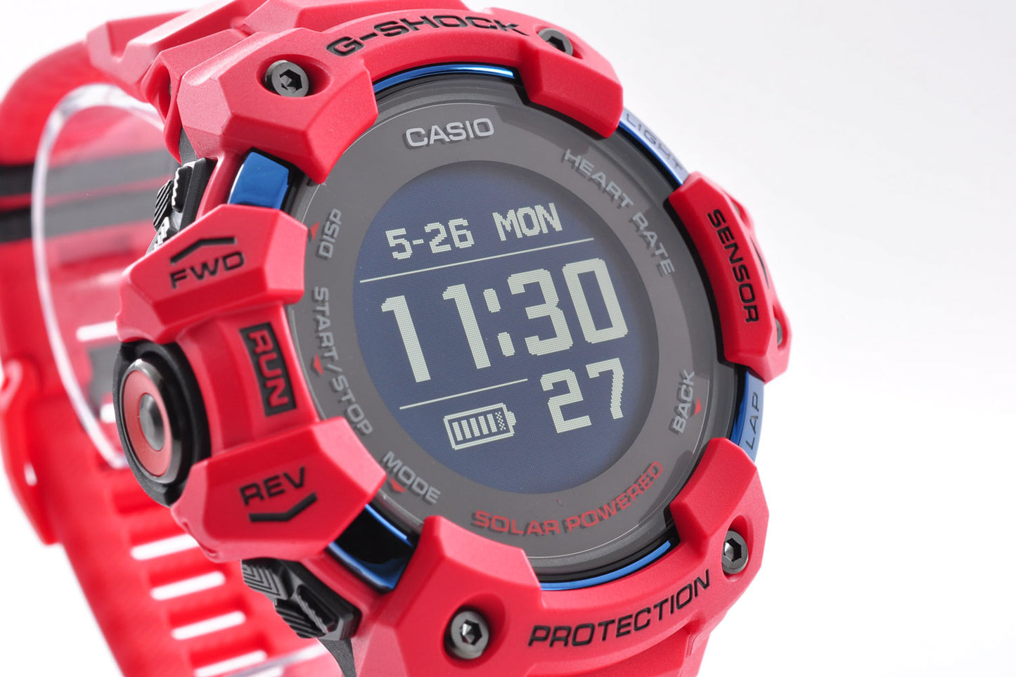 CASIO G-SHOCK G-SQUAD GBD-H1000-4JR Red Solor GPS Men's Watch 3475 Used From Japan