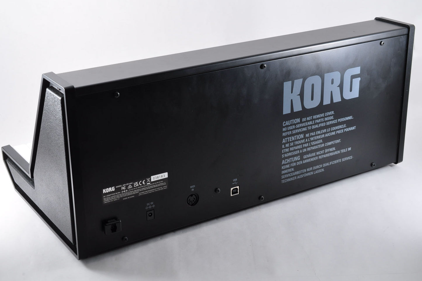 Korg MS-20 Mini Monophonic Synthesizer w/Adapter Patchcables Used From Japan #038183