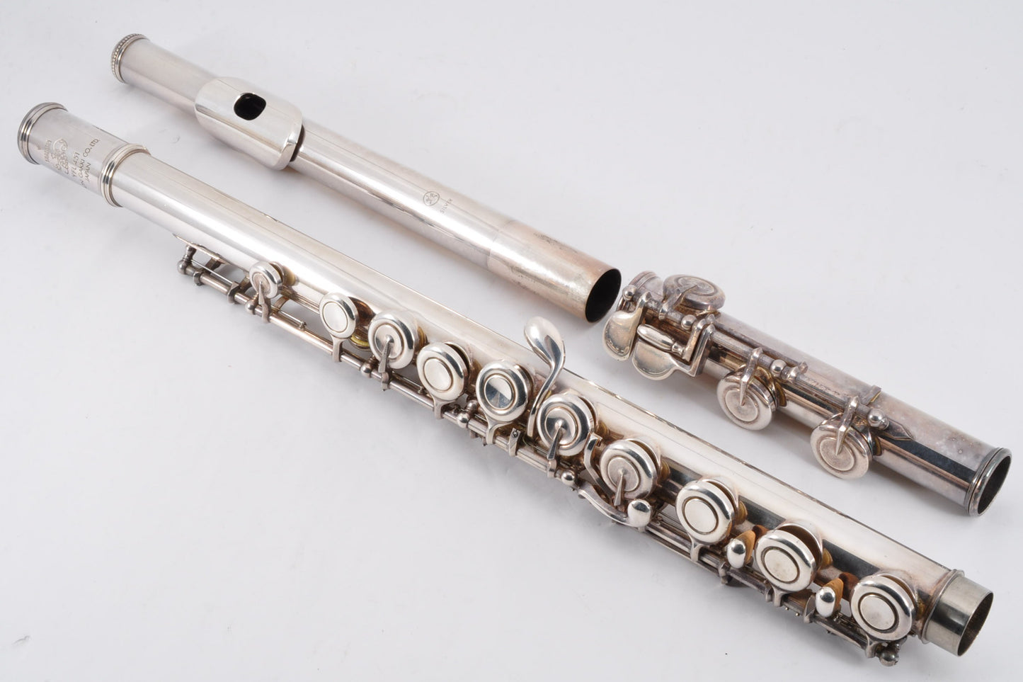 Yamaha YFL-451 Flute Silver w/Case Made In Japan Used From Japan #002613