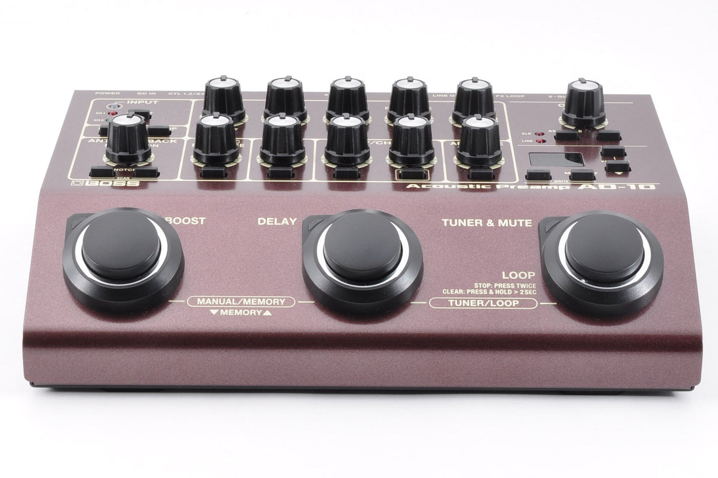 Boss AD-10 Acoustic Guitar Preamp & Processor Pre Amplifier w/Adapter Used From Japan #Z8I3300