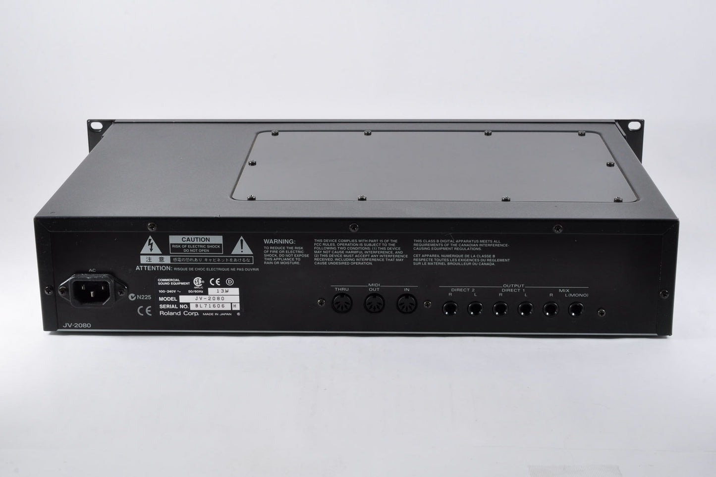 Roland JV-2080 64 Voice Synthesizer Keyboard Sound Module Made In Japan Used From Japan #BL71606