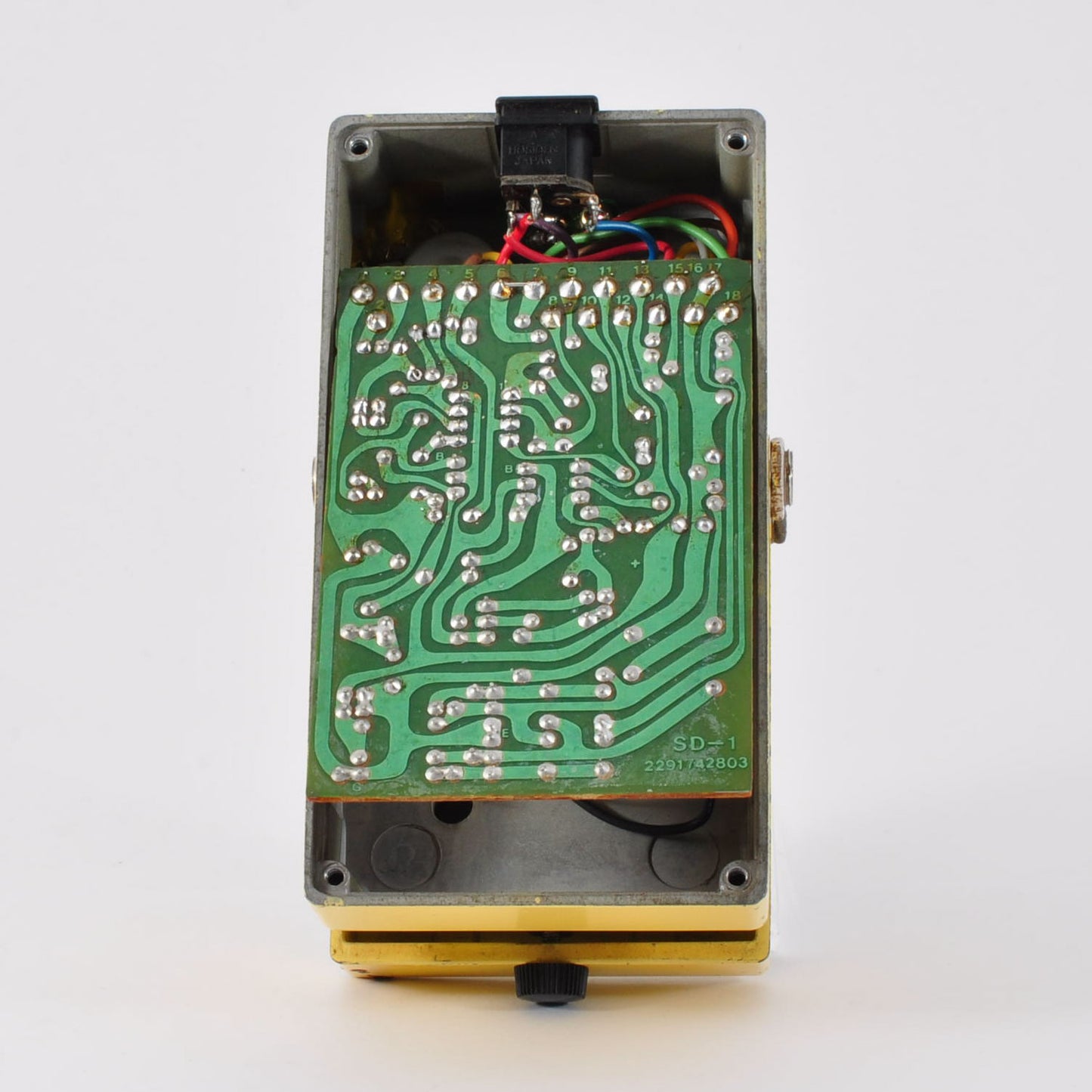 Boss SD-1 Modified FuzzFusion SuperOverdrive Clipping 1N34A&LED3mm Used From Japan #JJ79777