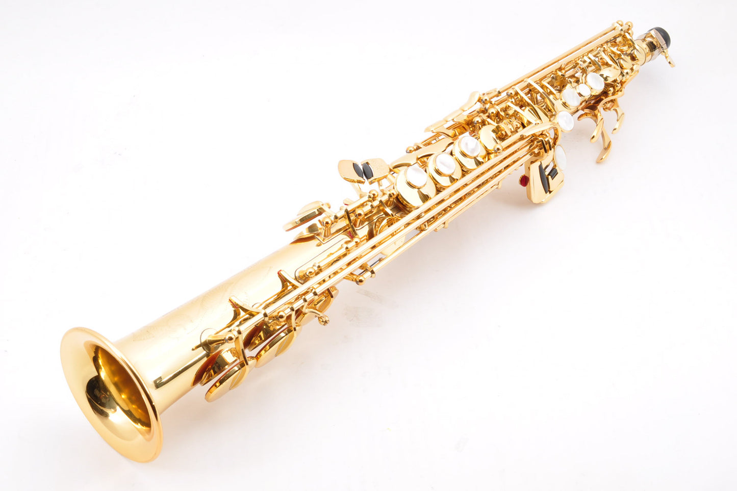 Yamaha YSS-875 Soprano Saxophone M1&M1R Neck w/Hardcase Selmer Mouthpiece Ligature Used From Japan #1592