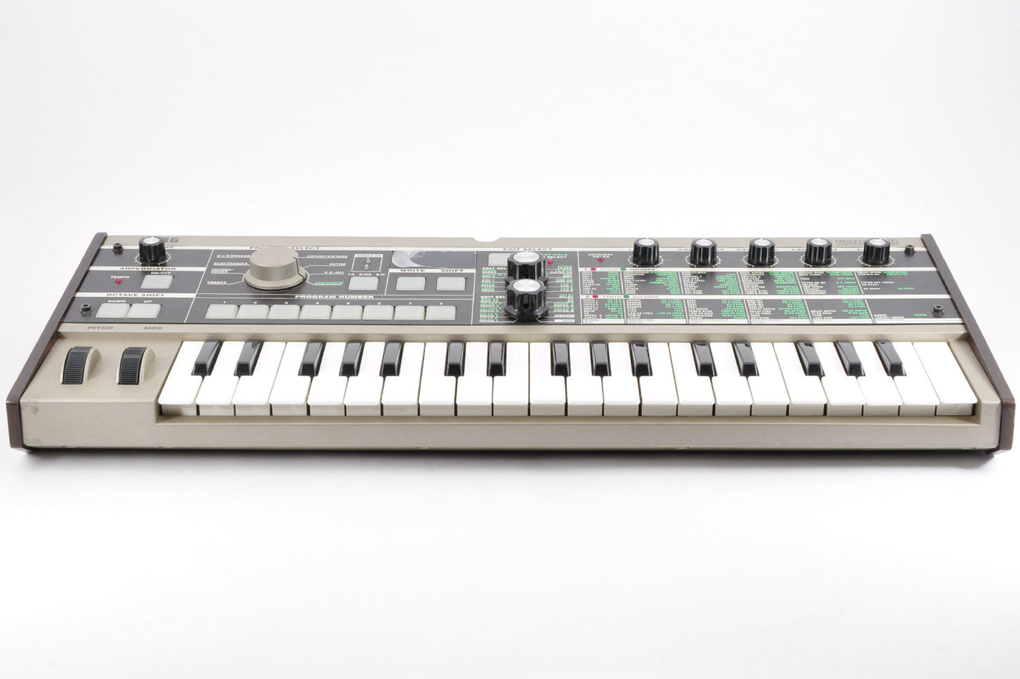 Korg microKORG Synthesizer/Vocoder Keyboard 37Keys w/Softcase Microphone Used From Japan #019887