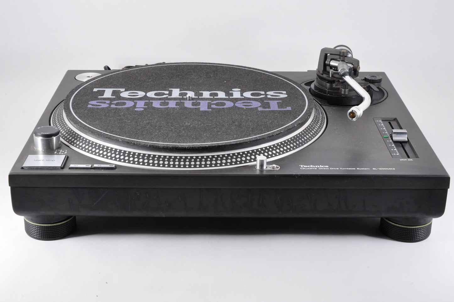Technics SL-1200MK3 Quartz Drive Turntable System Made In Japan w/Dust Cover Used From Japan #GE3DH37674
