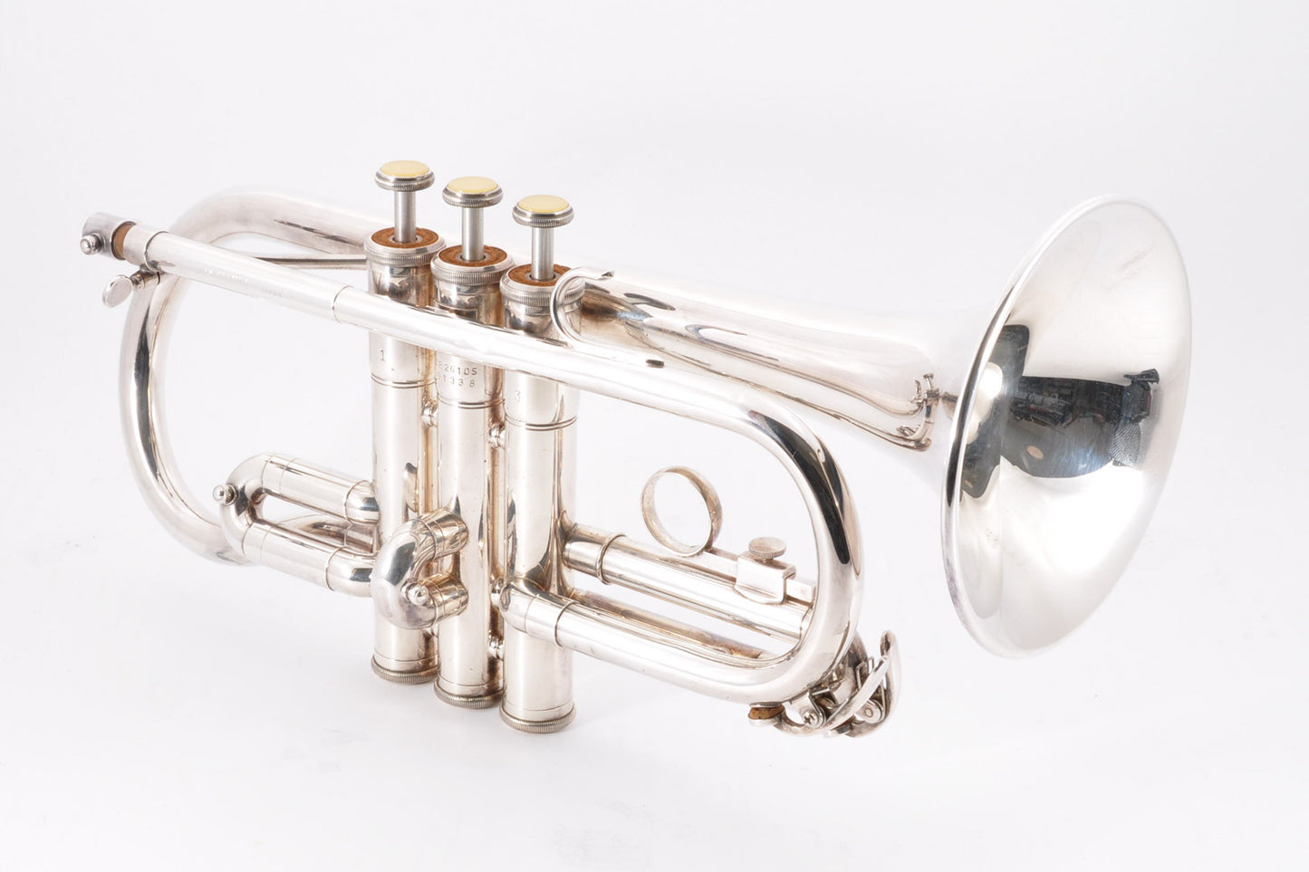 Yamaha YCR-2610S Cornet Silver Key Eb w/Hardcase&Mouthpiece Used From Japan #1338