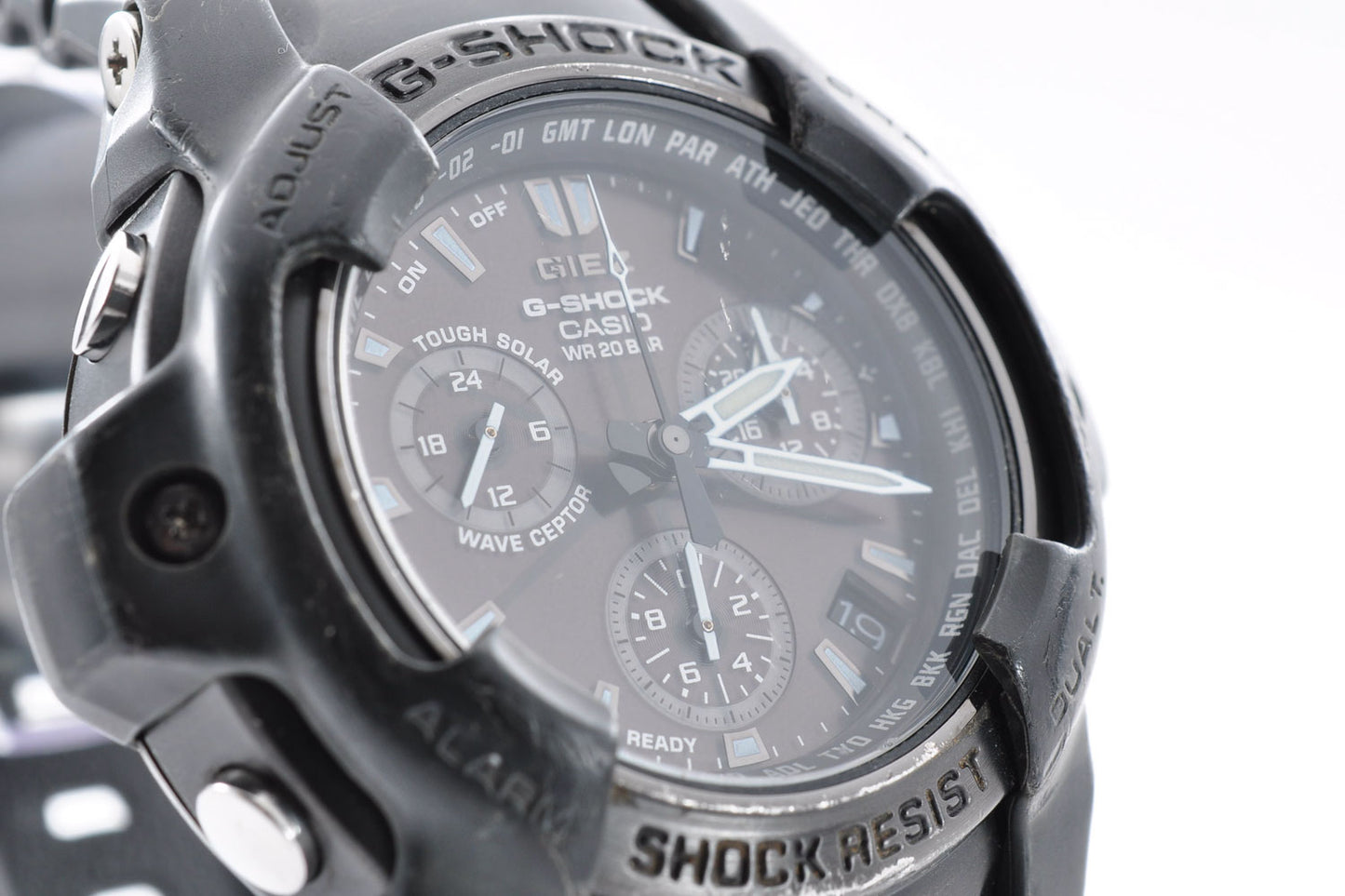 Casio G-Shock GS-1000BJ Giez Black Tough Solar Mens Watch 4343 Used From Japan