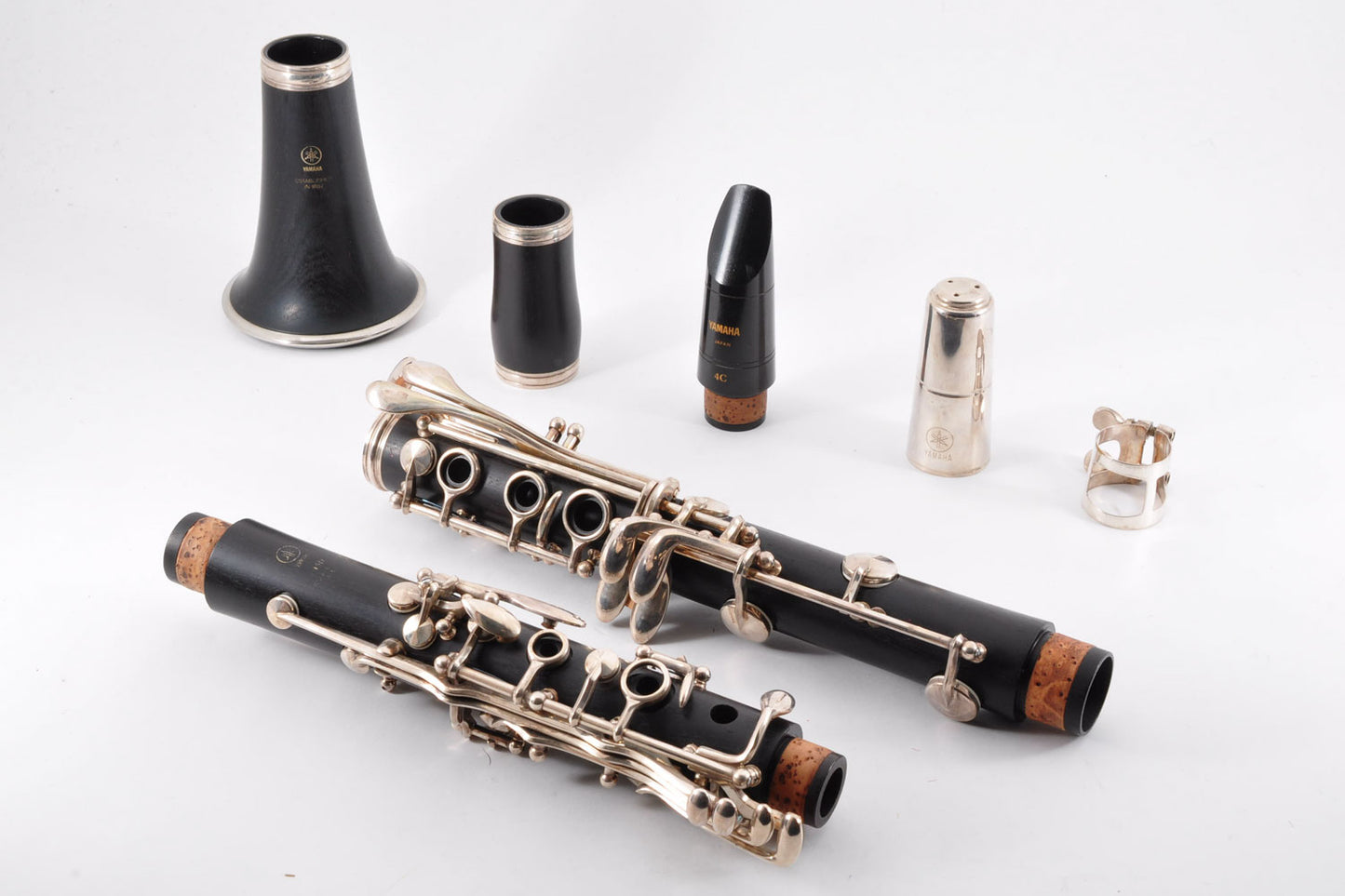 Yamaha YCL-450 Clarinet Bb w/Case Mouthpiece Ligature Made In Japan Used From Japan #123764